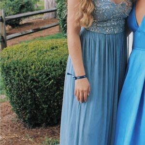 Elegant Blue Evening Gown